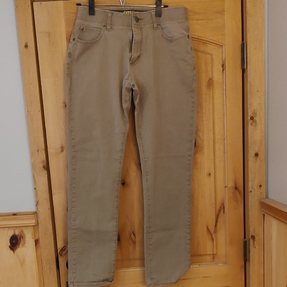 Lee Men's Extreme Action Straight Taper Jean 32x32 Khaki